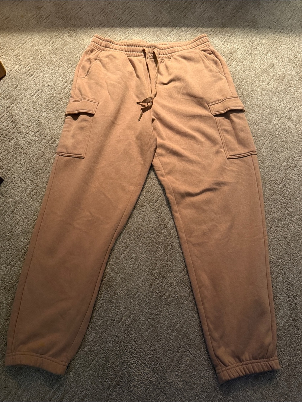 Sonoma Tan Cargo Jogger Sweatpants